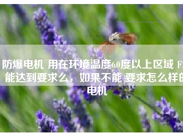 防爆電機 用在環(huán)境溫度60度以上區(qū)域 F級能達(dá)到要求么，如果不能 要求怎么樣的電機