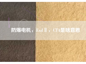 防爆電機(jī)，ExdⅡ，CT4是啥意思