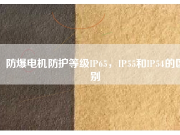 防爆電機(jī)防護(hù)等級IP65，IP55和IP54的區(qū)別