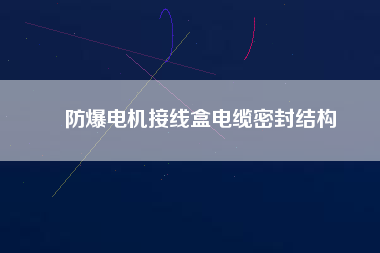 防爆電機(jī)接線(xiàn)盒電纜密封結(jié)構(gòu)